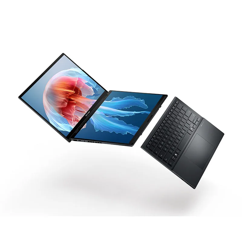 لپتاپ 14 اینچی ایسوس مدل Zenbook DUO UX8406CA-Core Ultra 9 285H-32GB LPDDR5X-2TB SSD-Dual 3K OLED Touch 120Hz-W