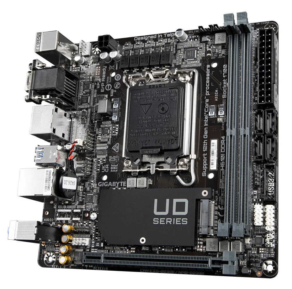 مادربرد گیگابایت مدل H610I DDR4 Rev. 1.0