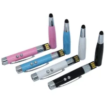 فلش مموری 16 گیگابایت پرلیت یو اس بی مدل U-86 با طرح خودکار 6کاره، چراغ‌قوه، چراغ UV تست اسکناس، لیزر و قلم لمسی دیجیتالی
