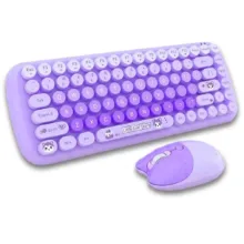 کیبورد و ماوس بی سیم مافی مدل candy fashion multicolor، سوییچ ممبران، Tenkeyless