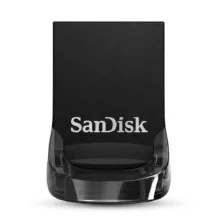 فلش مموری سن دیسک مدل ULTRA FIT USB 3.1 ظرفیت 64 گیگابایت با سرعت خواندن 130 مگابایت بر ثانیه، طراحی فوق کوچک، نرم‌افزار امنیتی SanDisk SecureAccess و بازیابی فایل RESCUEPRO Deluxe، مناسب ضبط خودرو و تلویزیون