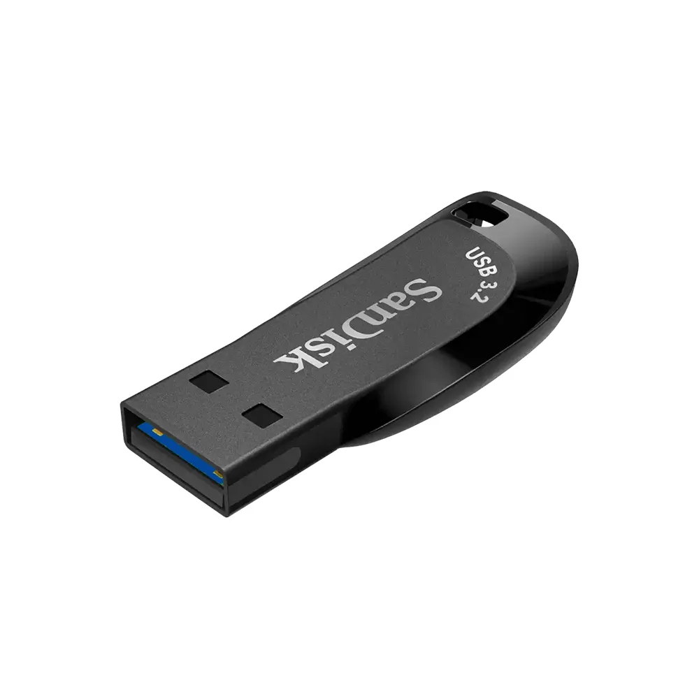 فلش مموری سن دیسک مدل ULTRA SHIFT CZ410 ظرفیت 32 گیگابایت با رابط USB 3.2 Gen1 Type-A، سازگار با ویندوز، لینوکس، اندروید و مک OS، با بدنه پلاستیکی ضد اثر انگشت و لک