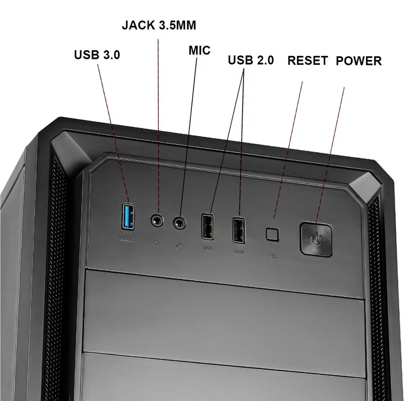 کیس اسمبل شده کران تک مدل GEN10-i5321S4 VGA4GB