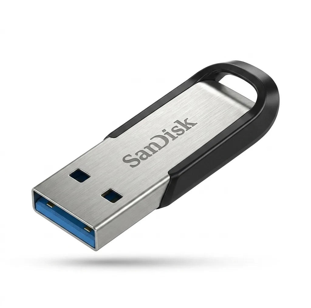 فلش مموری سن دیسک مدل Ultra Flair CZ73 ظرفیت 512 گیگابایت با بدنه فلزی، رابط USB 3.0 و سرعت خواندن 150 مگابایت بر ثانیه، سازگار با ویندوز، مک، گوشی، تبلت و تلویزیون