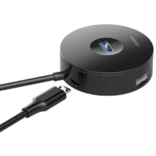 هاب 5 پورت USB باسئوس مدل AIRJOY Round Box CAHUB-U01