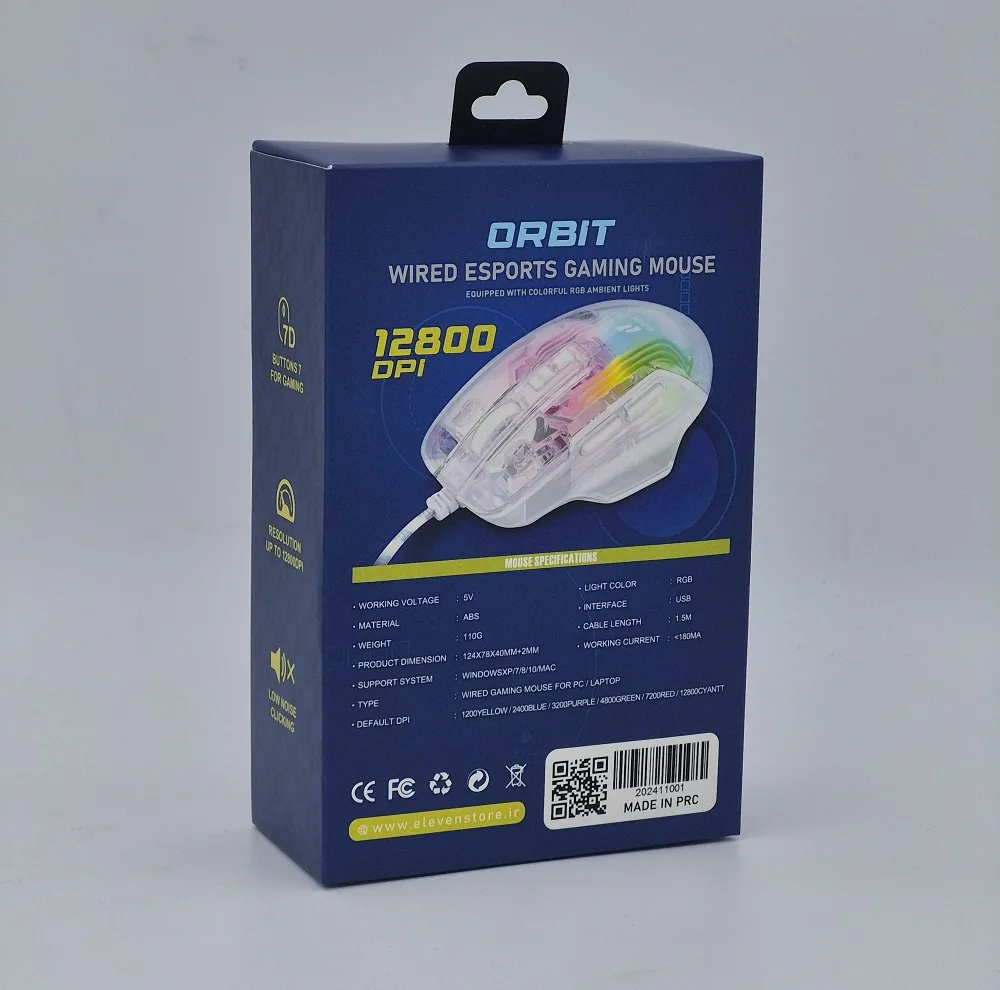 ماوس سیم دار گیمینگ ایلون مدل ORBIT