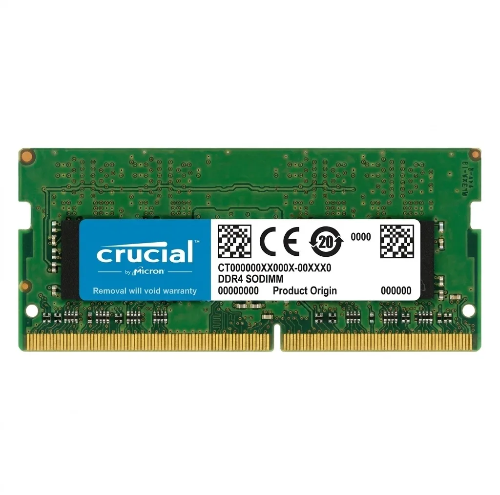 رم لپ‌تاپ DDR4 کروشیال مدل CT16G4SFRA32A ظرفیت 16 گیگابایت، فرکانس 3200 مگاهرتز، تایمینگ CL22 و ولتاژ 1.2 ولت، تک‌کاناله