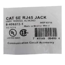 سوکت شبکه CAT6 RJ45 امپ مدل KSG-10 بسته 10 عددی