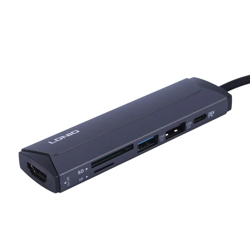 هاب 6 پورت USB-C الدینیو مدل DS-56H