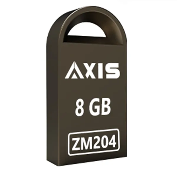 فلش مموری اکسیس مدل ZM204-8GB ظرفیت 8 گیگابایت با بدنه فلزی، مقاومت در برابر آب، ضربه، شوک، لرزش و گرد و غبار