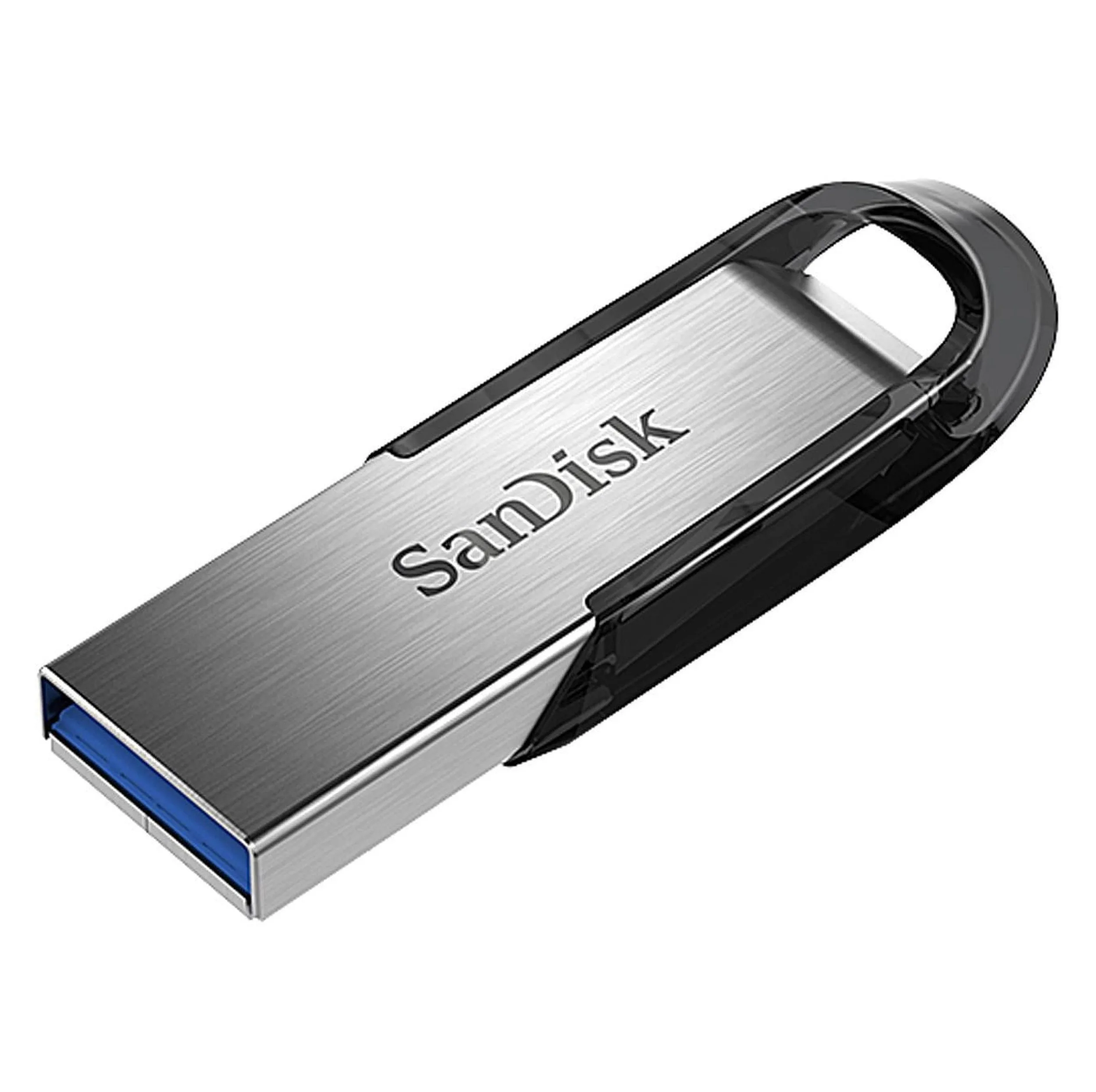 فلش مموری سن دیسک مدل Ultra Flair CZ73 ظرفیت 512 گیگابایت با بدنه فلزی، رابط USB 3.0 و سرعت خواندن 150 مگابایت بر ثانیه، سازگار با ویندوز، مک، گوشی، تبلت و تلویزیون