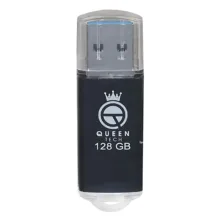 فلش مموری کوئین تک مدل QUICK ظرفیت 128 گیگابایت با رابط USB 2.0 و درپوش محافظ، سازگار با ویندوز، مک، تلویزیون، تبلت و گوشی موبایل