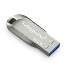 فلش مموری 64 گیگابایت سمگپرس مدل UDP Plus با رابط USB 3.0، بدنه آلیاژ فولاد و مقاومت در برابر شوک و لرزش