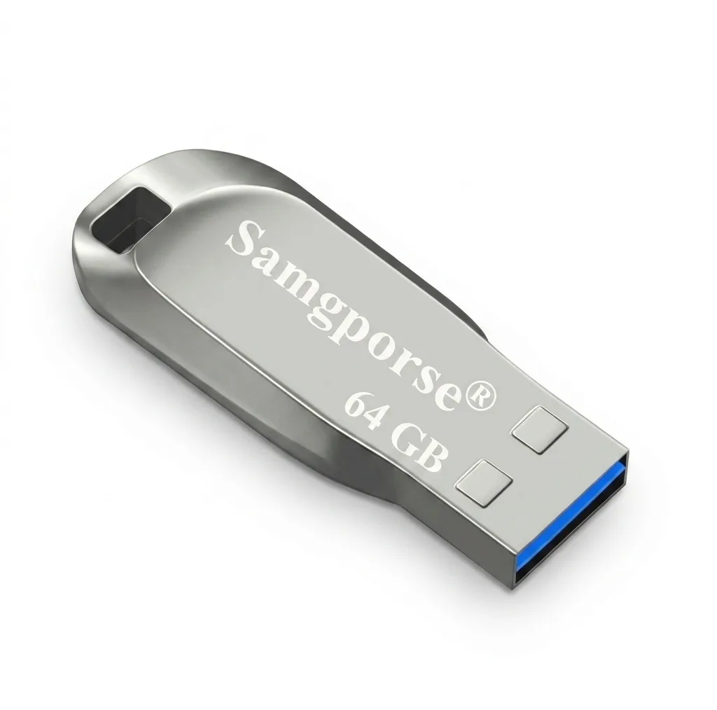 فلش مموری 64 گیگابایت سمگپرس مدل UDP Plus با رابط USB 3.0، بدنه آلیاژ فولاد و مقاومت در برابر شوک و لرزش