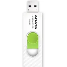 فلش مموری 32 گیگابایت ای دیتا مدل UV320 با درگاه USB 3.1 کشویی و سازگار با ویندوز، مک و لینوکس، مناسب انتقال سریع اطلاعات تا 10 گیگابیت بر ثانیه