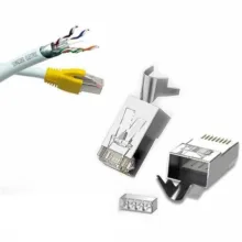 سوکت شبکه Cat6A FTP RJ45 یوگرین مدل NW123 کد 70316 بسته 10 عددی