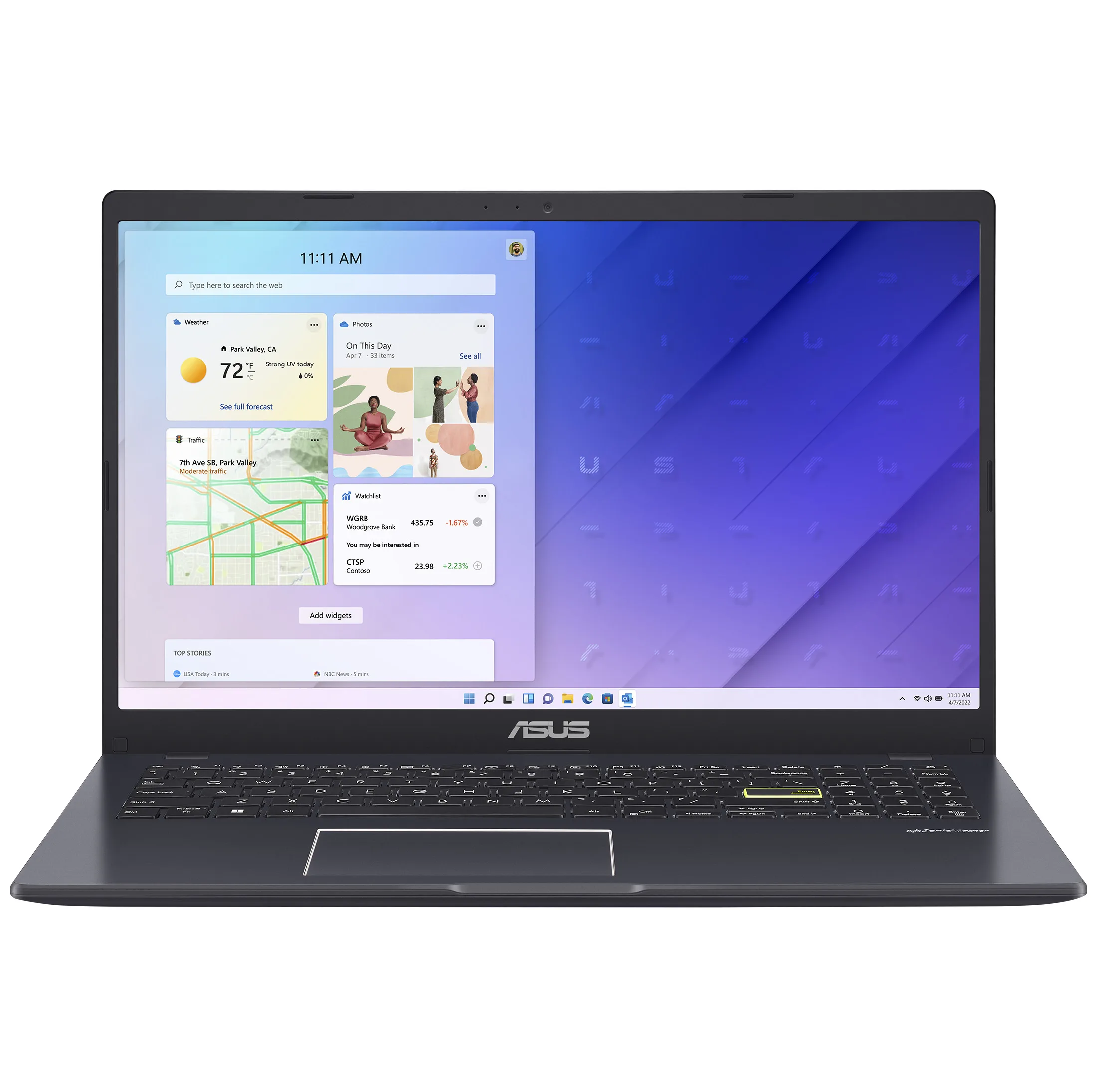 لپ تاپ 15.6 اینچی ایسوس مدل Vivobook E510KAB-BR1048US-Celeron N4500-8GB DDR4-256GB SSD-TN HD
