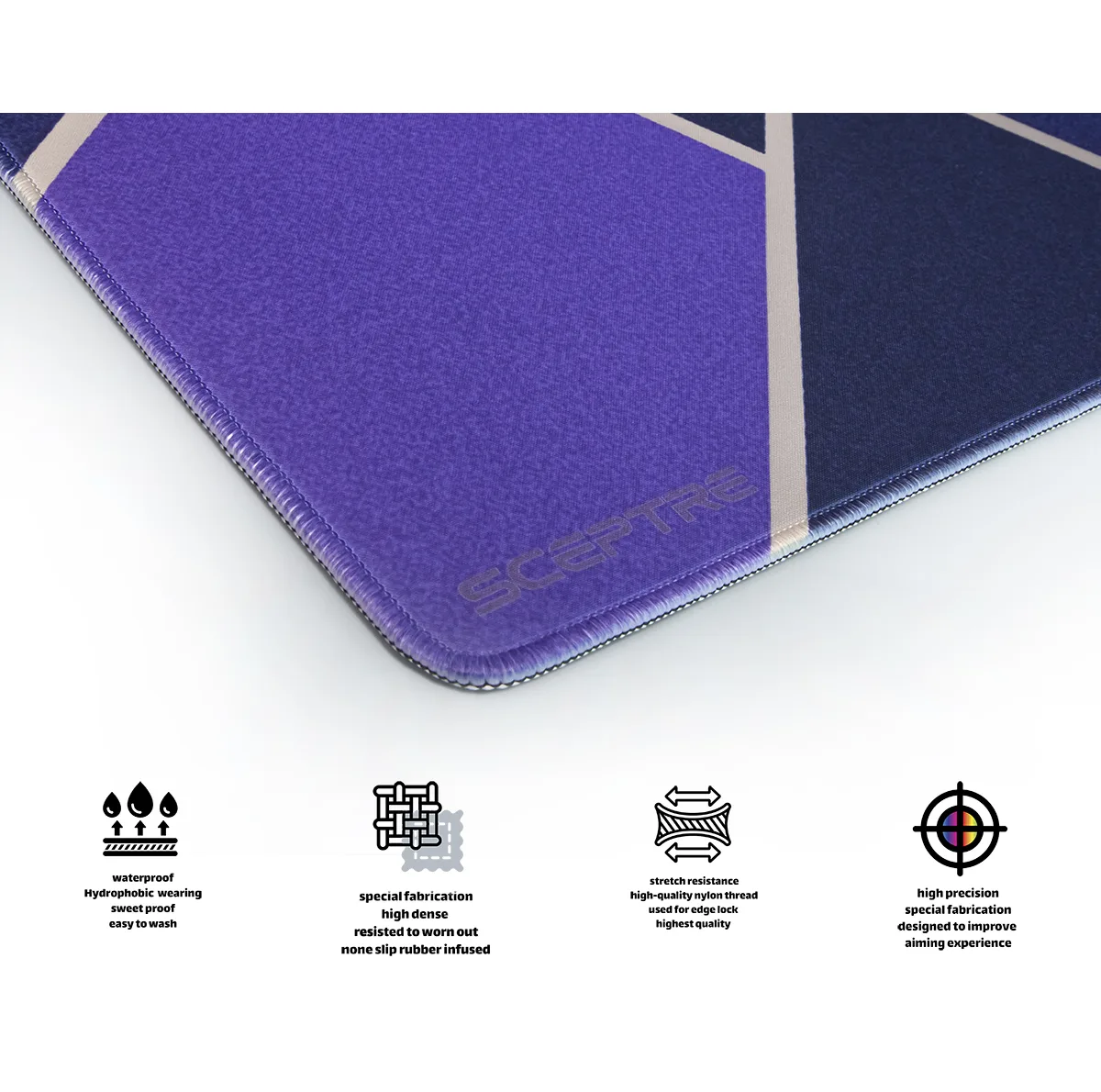 ماوس پد مخصوص بازی اسکپتر مدل MODERN PURPLE