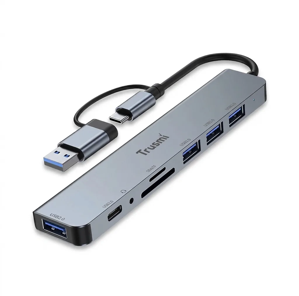 هاب 8 پورت USB-C تراسمی مدلDS01-01