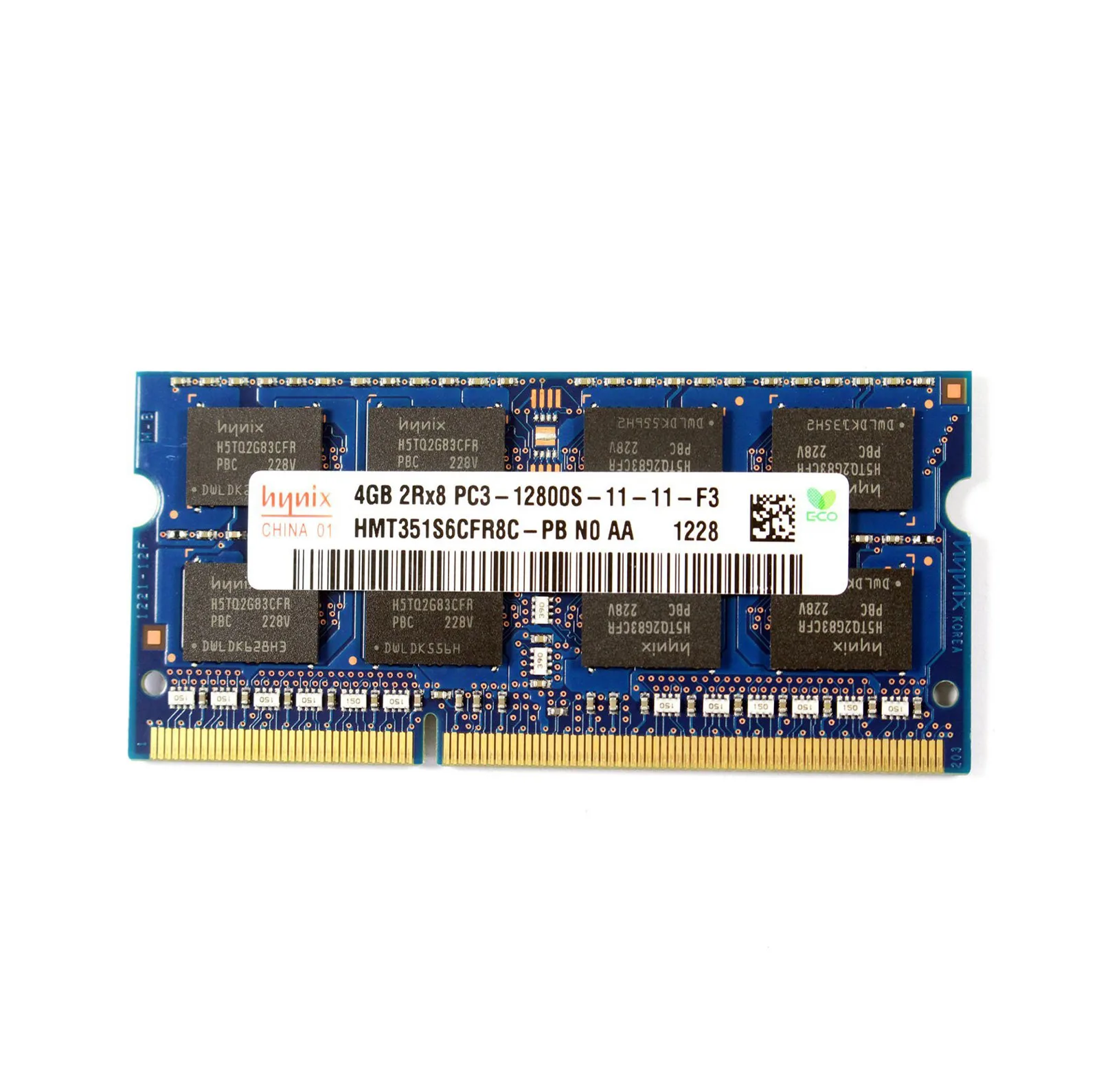 رم لپتاپ DDR3 SK Hynix مدل 12800S ظرفیت 4GB فرکانس 1600MHz دو کاناله تایمینگ CL11 نوع SO-DIMM