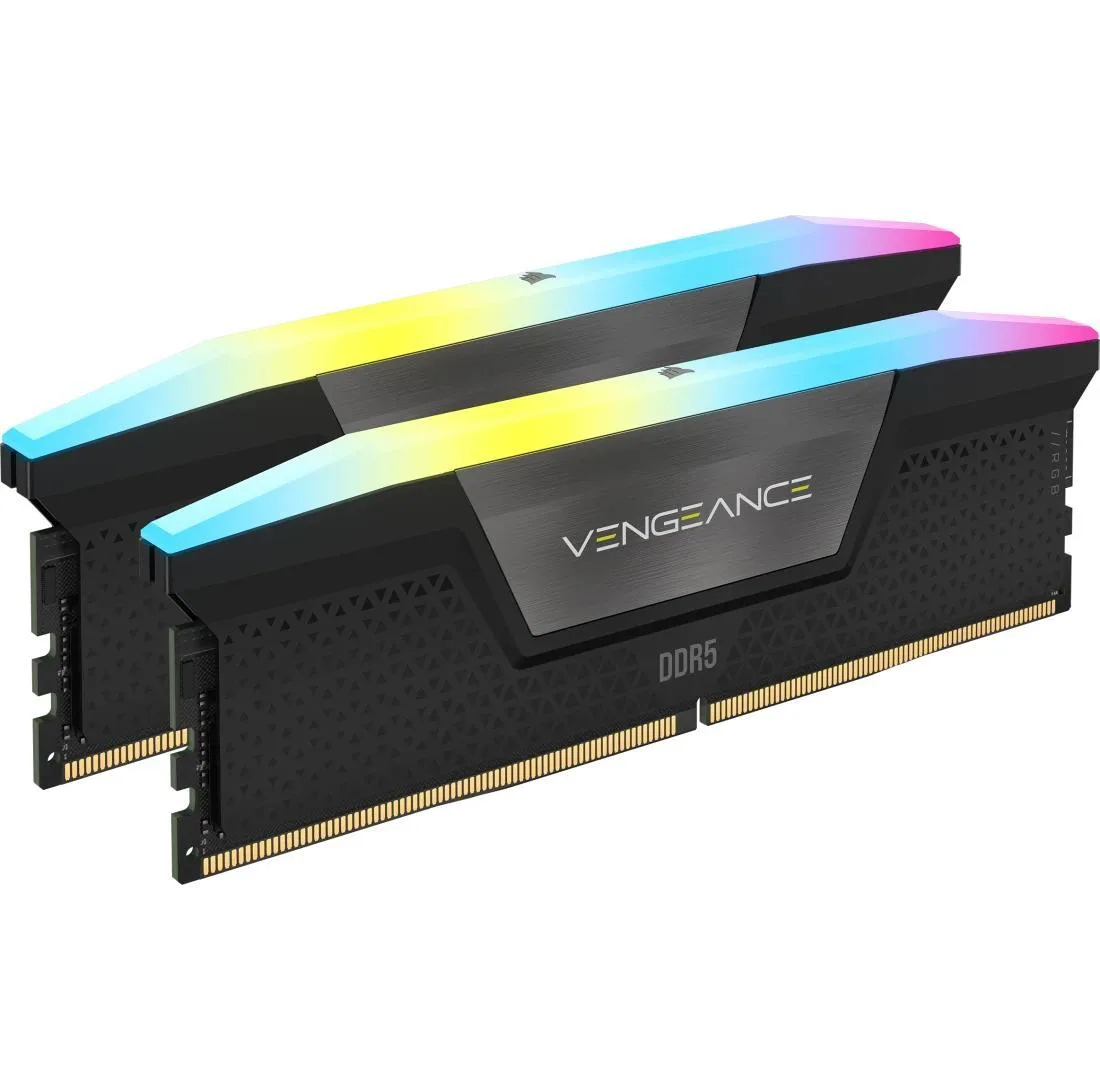 رم دسکتاپ کورسیر مدل VENGEANCE DDR5 تک کاناله ظرفیت 16 گیگابایت فرکانس 5200 مگاهرتز تایمینگ CL40 و ولتاژ کاری 1.25 ولت