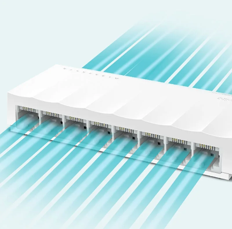 سوییچ 8 پورت مگابیتی و دسکتاپ تی پی-لینک مدل LS1008