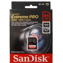 کارت حافظه SD سندیسک مدل SD Card 64GB 170mbs ظرفیت 64 گیگابایت