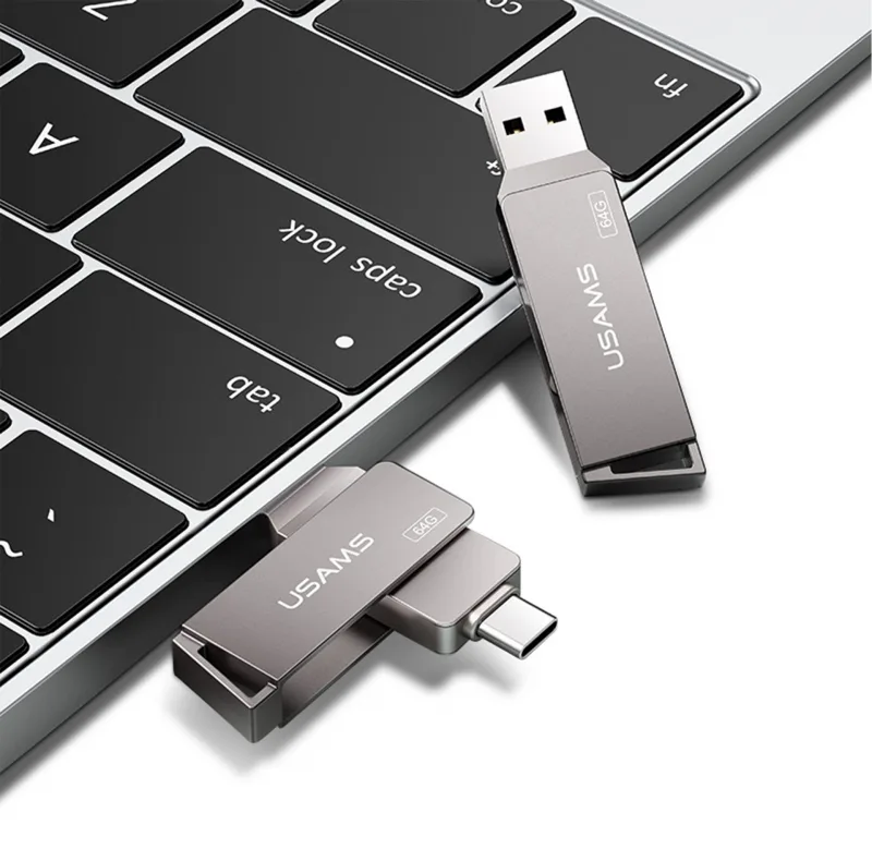 فلش مموری یوسمز مدل Typec-Usb3-High Speed-ZB200 ظرفیت 64 گیگابایت