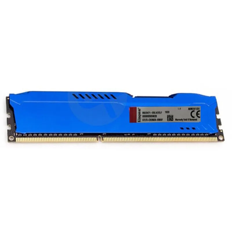 رم دسکتاپ DDR3 8 گیگابایت کینگستون مدل HyperX Fury با فرکانس 1600 مگاهرتز، تایمینگ CL10، معماری تک‌کاناله و 240 پین