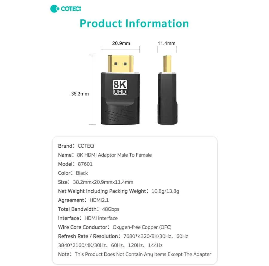 مبدل HDMI کوتتسی مدل 87601