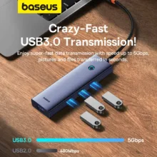 هاب 5 پورت USB-C بیسوس مدل UltraJoy Series BS-OH149