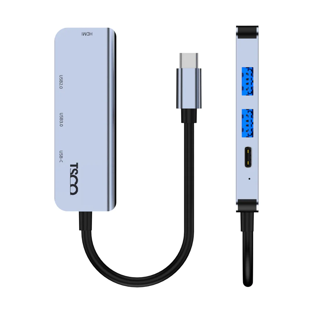 هاب USB تسکو چهار پورت تایپ سی مدل THU 1152