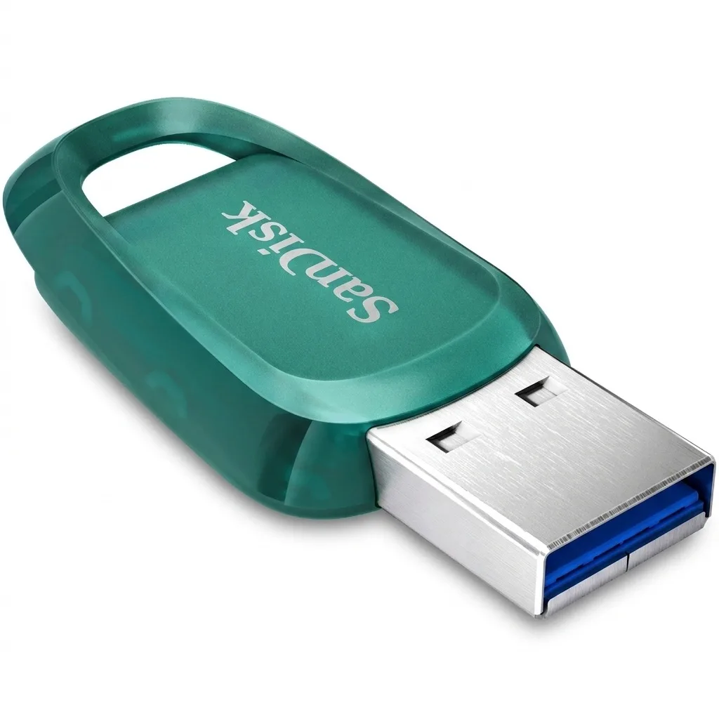 فلش مموری سن دیسک مدل Ultra Eco™ USB 3.2 ظرفیت 128 گیگابایت، مقاوم در برابر شوک و لرزش