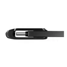 فلش مموری سن دیسک مدل Ultra Dual Drive ظرفیت 128 گیگابایت با طراحی دو کانکتوره USB و Type-C و وزن 10 گرم