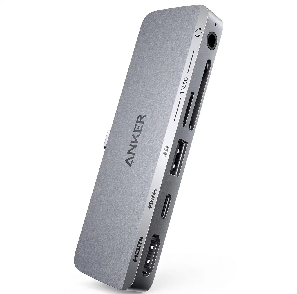 هاب 6 پورت USB-C انکر مدل USB-C Hub 6-in-1 for iPad A8363 / 541