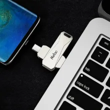 فلش مموری OTG نتاک مدل U782C-TypeC ظرفیت 128 گیگابایت