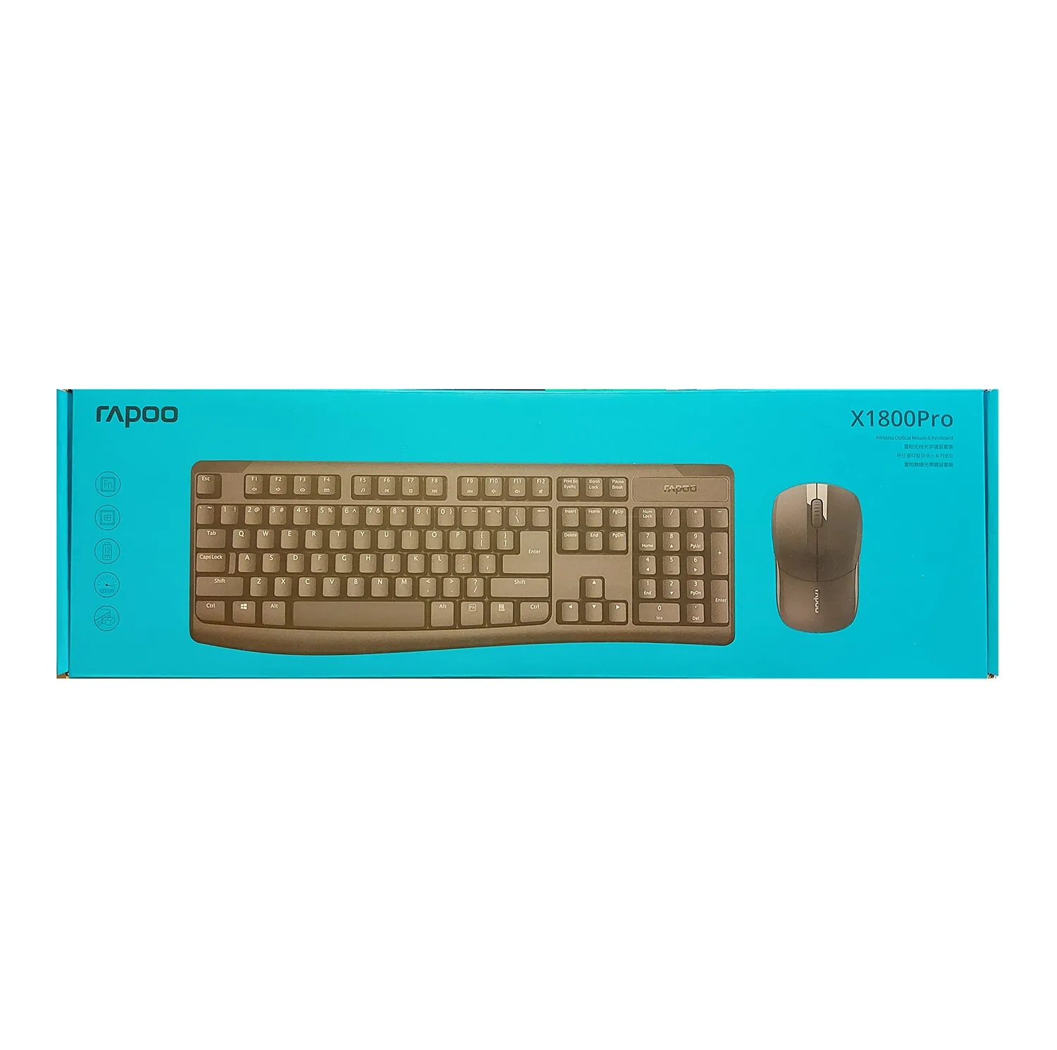 کیبورد و ماوس بی سیم رپو مدل X1800 Pro
