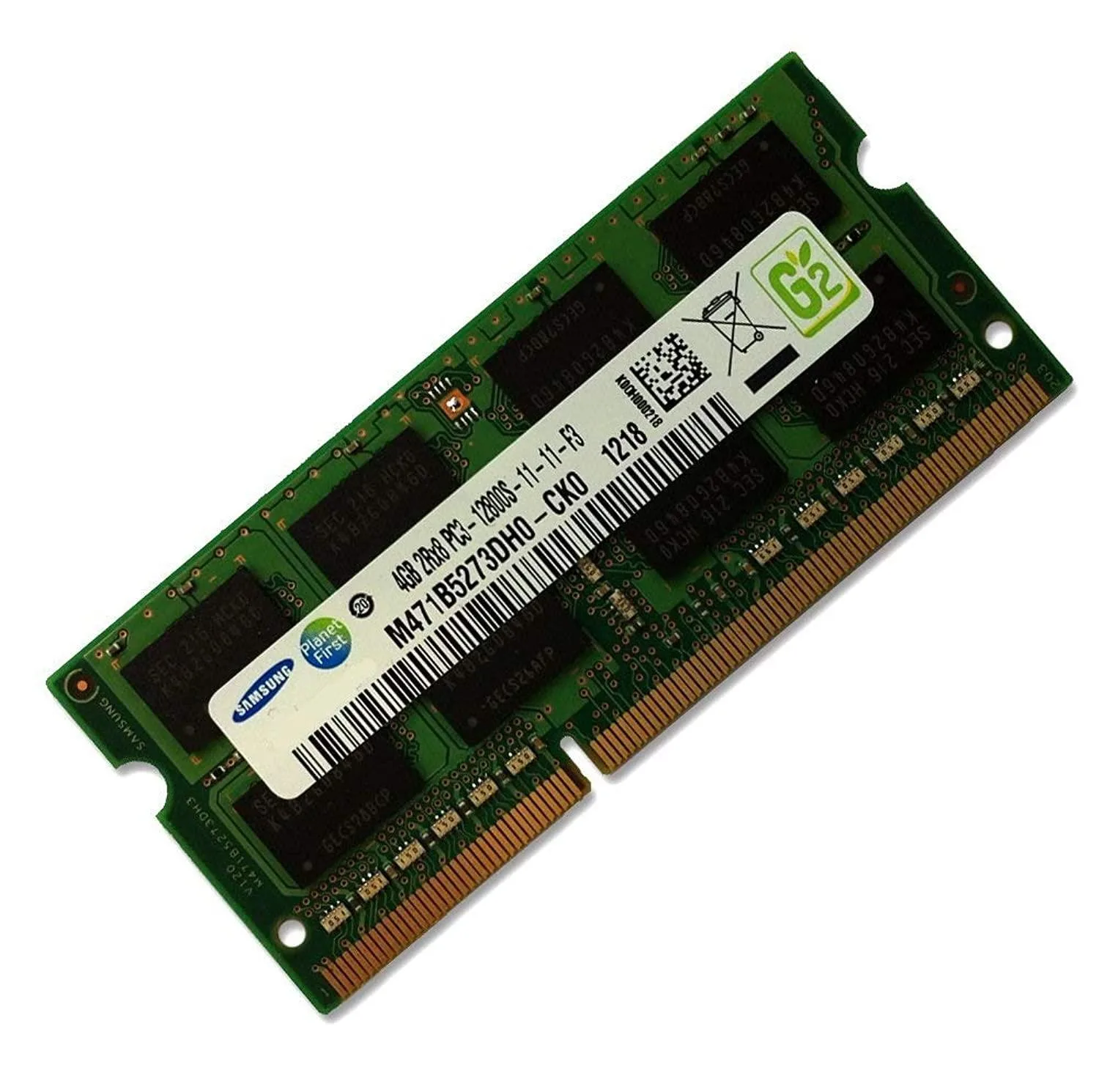 رم لپ تاپ 1333مگاهرتز DDR3 تک کاناله سامسونگ CL11 مدل M471B5273DH0 ظرفیت 4 گیگابایت