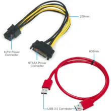 رایزر کارت گرافیک تبدیل PCI EXPRESS X1 به X16 مدل 8 خازن 009s plus