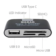کارت‌خوان همه کاره ماکار مدل 6in1-USB3.1