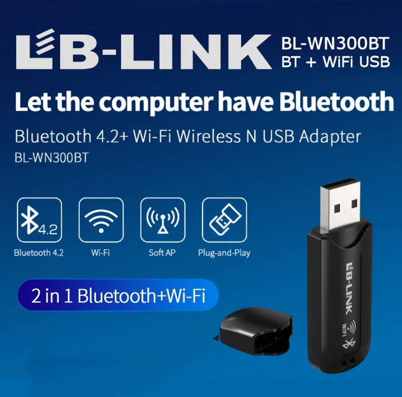 کارت شبکه USB بی سیم ال بی لینک مدل BL-WN300BT V2
