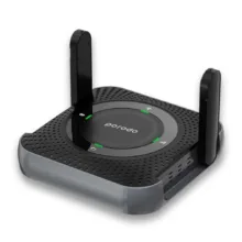مودم روتر قابل حمل پرودو مدل PD-4GCPME-BKGY با پشتیبانی 4G LTE، باتری 4000 میلی‌آمپرساعتی با شارژدهی 12 ساعت، اتصال همزمان تا 10 دستگاه، پورت LAN و فرکانس 2.4 گیگاهرتز