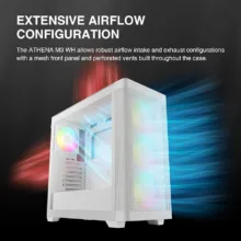 کیس کامپیوتر گیم دیاس مدل ATHENA M3 WH