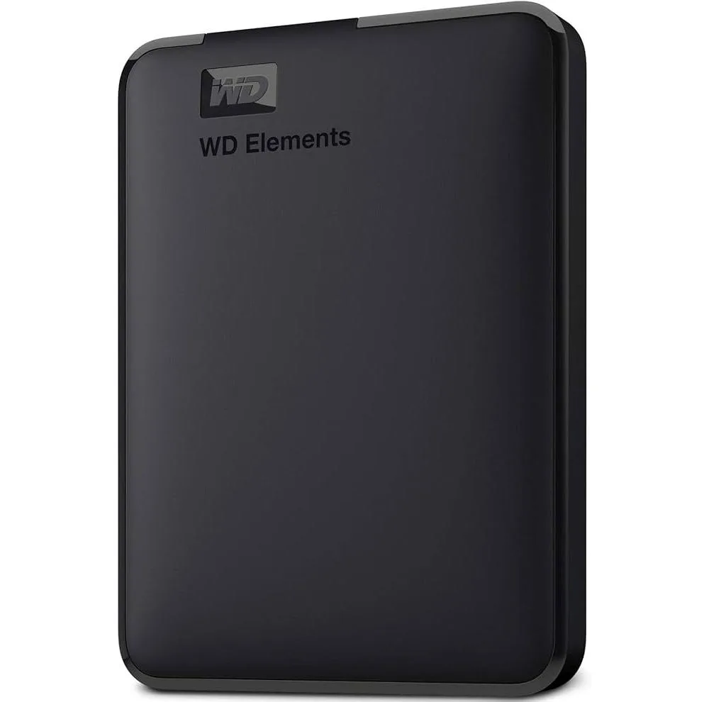 هارد اکسترنال وسترن دیجیتال مدل Elements ظرفیت چهار ترابایت دارای رابط USB Type-A 3.2