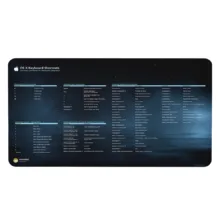 ماوس پد هومرو مدل DP029 طرح شورتکات های کیبورد keyboard shortcuts پریمیوم