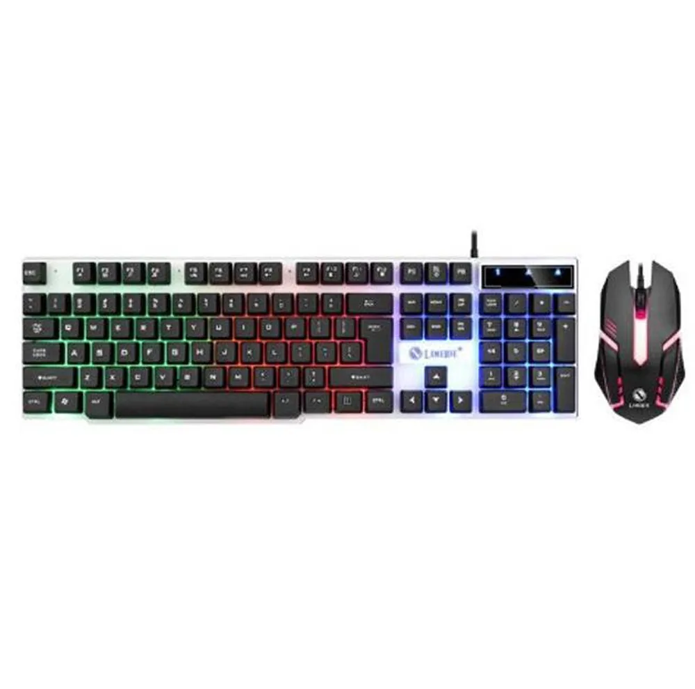 کیبورد و ماوس گیمینگ لایماید مدل GTX-300، سوئیچ ممبران، Full-size، نورپردازی LED RGB