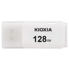 فلش مموری کیوکسیا مدل U202 ظرفیت 128 گیگابایت درپوش‌دار با رابط USB 2.0 و سرعت انتقال 30 مگابایت بر ثانیه، سازگار با کامپیوتر، لپ‌تاپ، موبایل، تبلت و تلویزیون