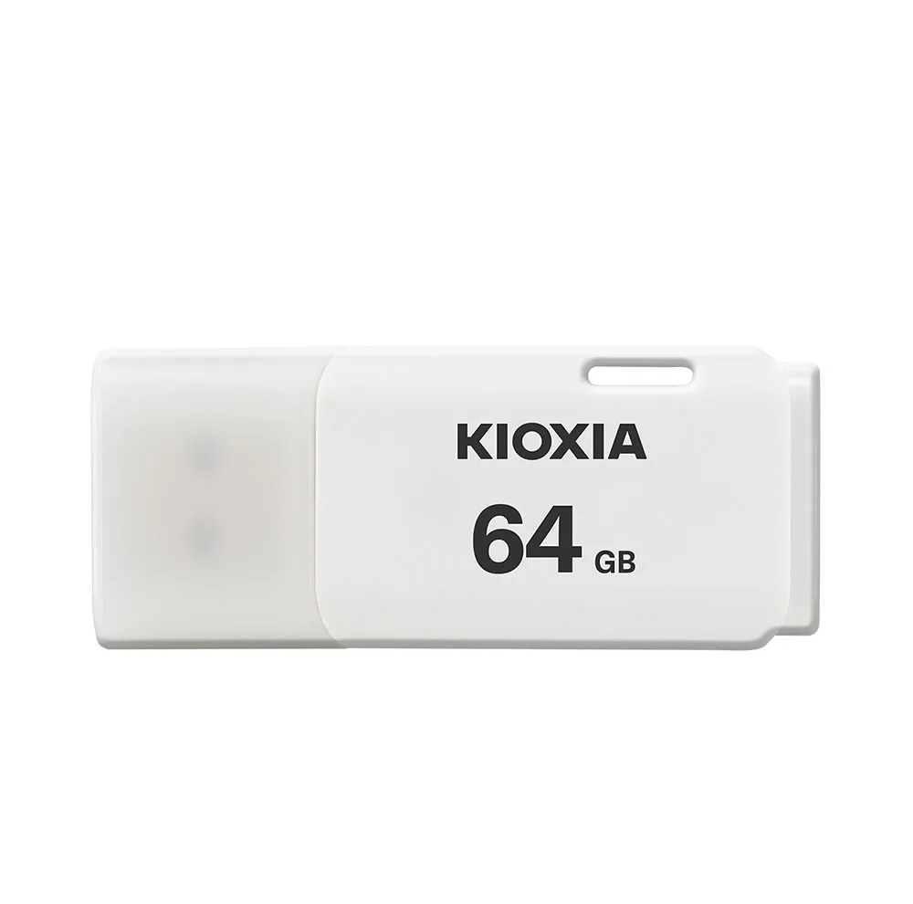 فلش مموری کیوکسیا مدل U202 ظرفیت 64 گیگابایت با رابط USB 2.0، بدنه پلاستیکی مقاوم، درپوش‌دار، سازگار با کامپیوتر، لپ‌تاپ، گوشی، تبلت و تلویزیون، پشتیبانی از Windows 11 و macOS نسخه 12 تا 15