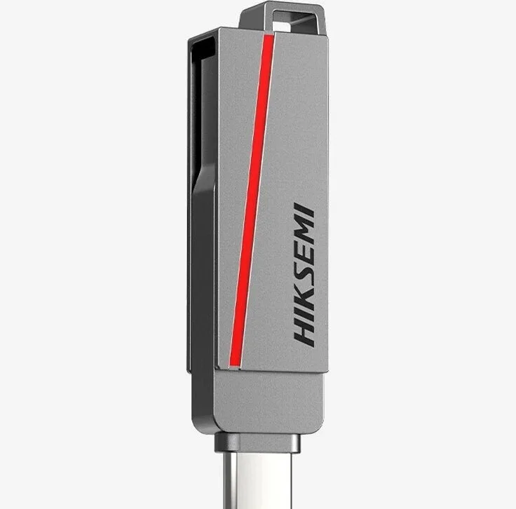 فلش مموری OTG هایک سمی 64 گیگابایت مدل HS-USB-E307C با رابطهای USB نسخه 3.2 و Type-C، مقاوم در برابر ضربه و خطوخش