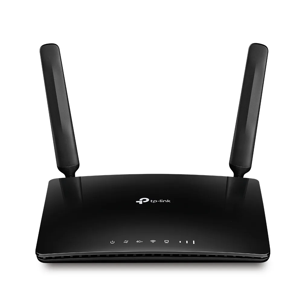 مودم 4.5G تی پی-لینک مدل Archer MR600 V2 با پشتیبانی از شبکه 4G+، سرعت انتقال تا 300 مگابیت، آنتن جداشونده، فرکانس 2.4 و 5 گیگاهرتز، اتصال همزمان 64 دستگاه و 4 پورت گیگابیتی LAN